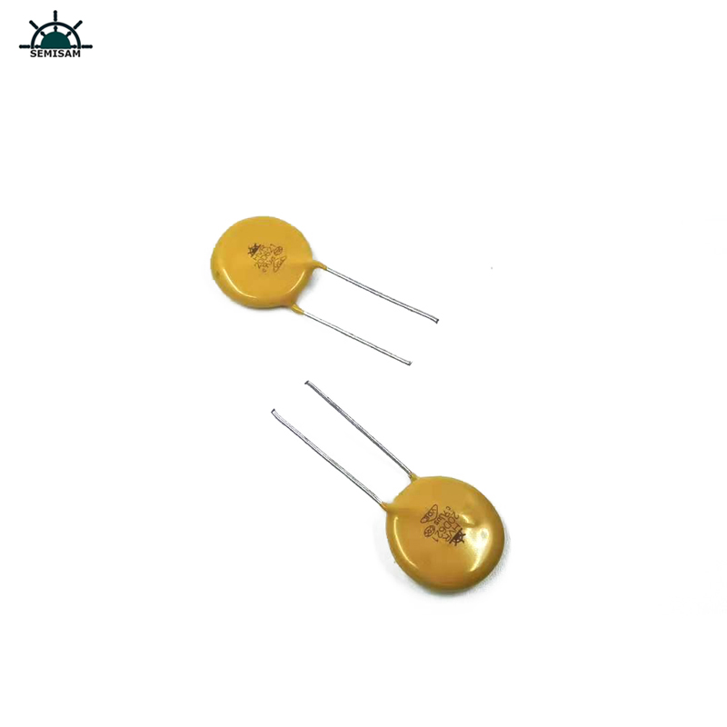 Kína ODM elektronikai alkatrészek, sárga MOV 20mm HVR20D621K cink-oxid varisztor tápegységhez